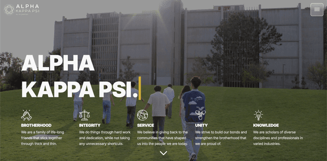 UCSD Alpha Kappa Psi Website